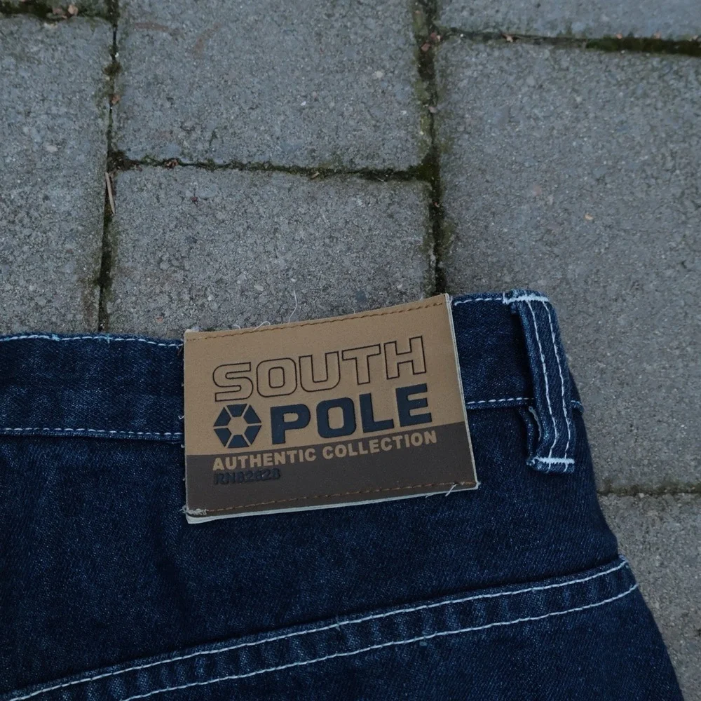 Vintage Southpole Brown Tab Baggy Jeans Size 32x31 Y2K Wide Leg Grunge Skater